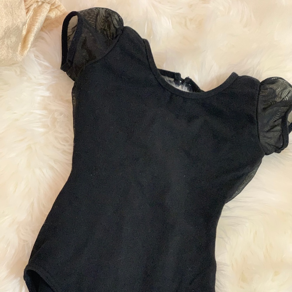 Black Capezio leotard for upcoming dancers